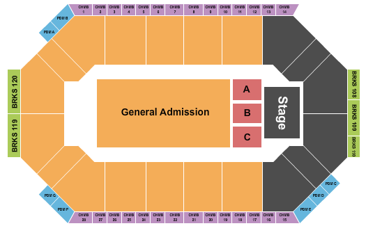 Lee's Family Forum Endstage Rsvd/GA Seating Chart