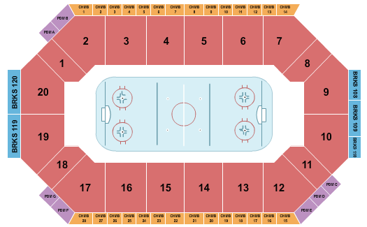 Lee's Family Forum Hockey Seating Chart