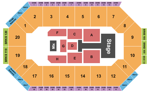 Lee's Family Forum TobyMac Seating Chart