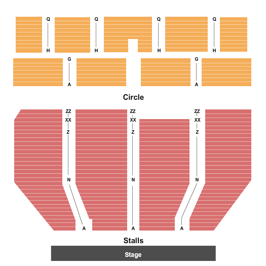 Dominion Theatre Seating Map