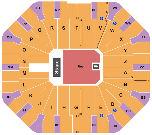 Don Haskins Center Endstage 2 Seating Chart