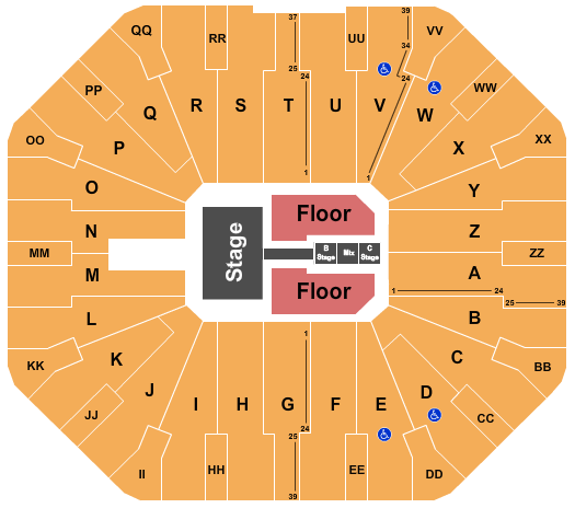 Don Haskins Center Fall Out Boy Seating Chart