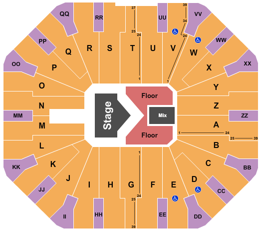 Don Haskins Center Jelly Roll Seating Chart