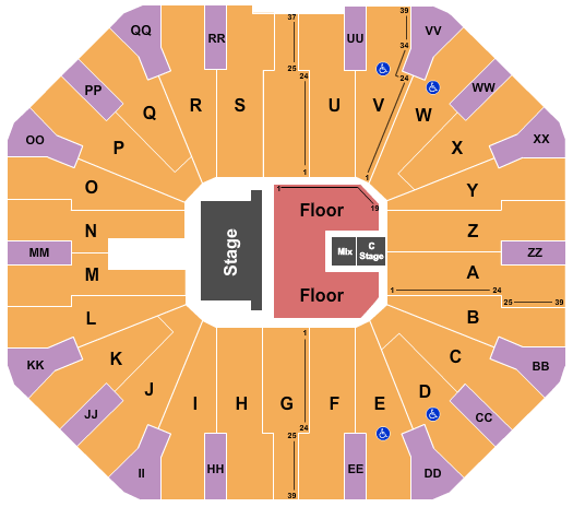 Don Haskins Center Mana Seating Chart