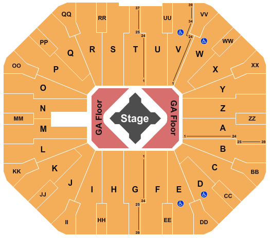 Don Haskins Center Metallica Seating Chart