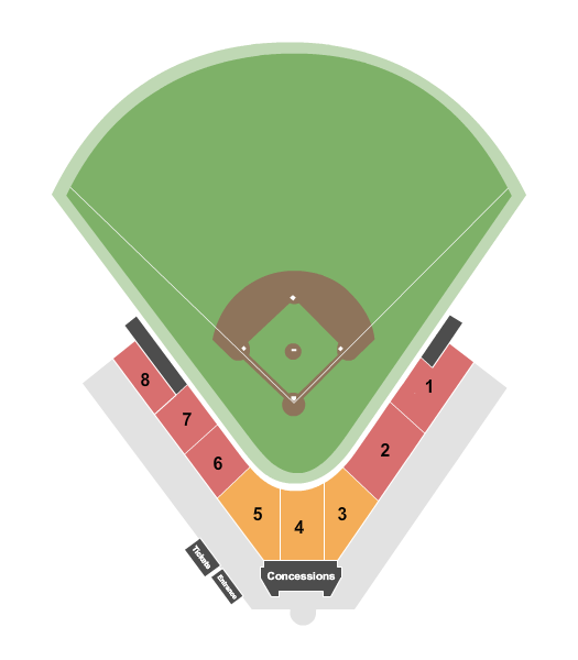 Don Sanders Stadium Baseball Seating Chart