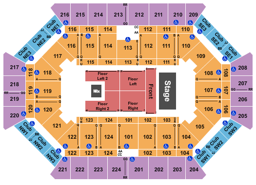 Donald L. Tucker Civic Center Seating Chart