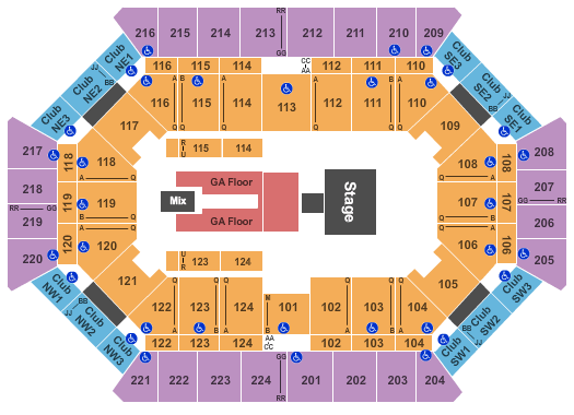 Donald L. Tucker Civic Center Brantley Gilbert Seating Chart