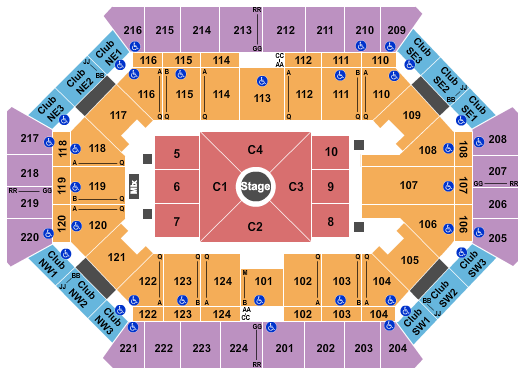 Donald L. Tucker Civic Center Next Event Seating Chart
