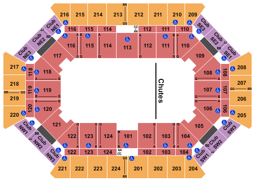 Donald L. Tucker Civic Center Rodeo Seating Chart