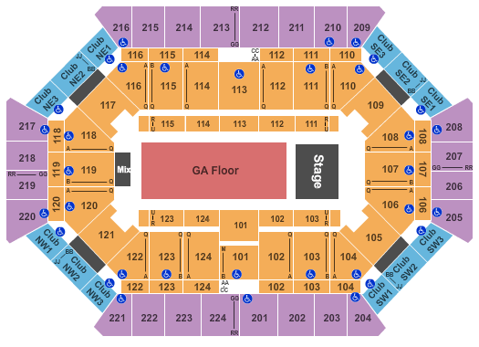 Donald L. Tucker Civic Center Zac Brown Band Seating Chart