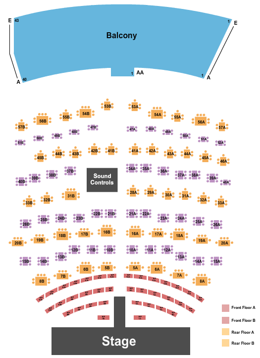Flamingo Showroom at Flamingo Las Vegas Seating Chart | Star Tickets