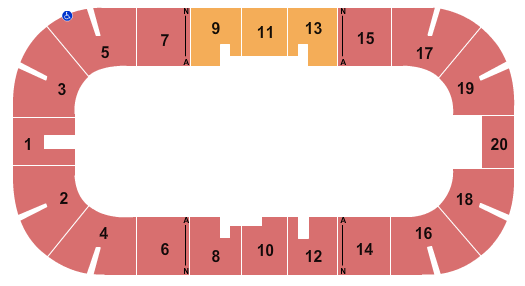 Dort Financial Center Circus - RSV & GA Seating Chart