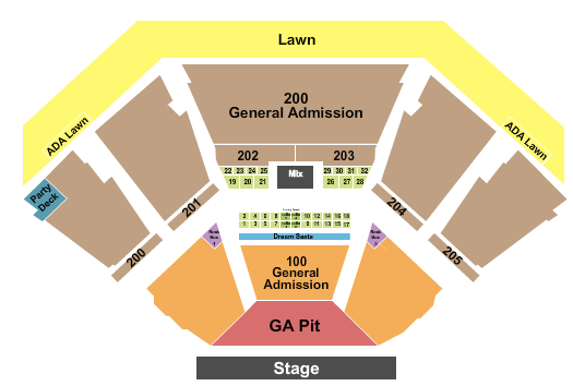 Dos Equis Pavilion Next Event Seating Chart