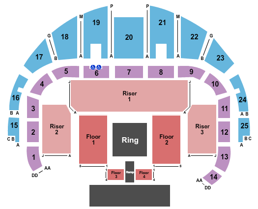 Dothan Civic Center NWA Wrestling Seating Chart