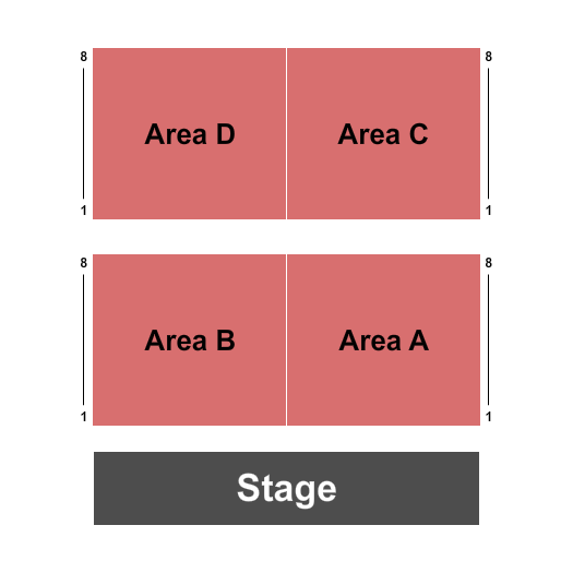 DoubleTree by Hilton Hotel Los Angeles - Rosemead End Stage Seating Chart