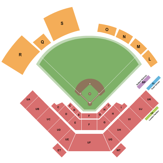 Doug Kingsmore Stadium Baseball Seating Chart