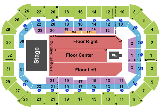 Dow Arena At Dow Event Center Alabama Seating Chart