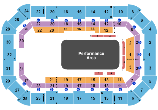 Dow Arena At Dow Event Center Cirque Crystal Seating Chart