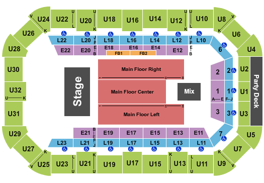 Dow Arena At Dow Event Center Seating Chart