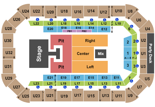 Dow Arena At Dow Event Center Jordan Davis Seating Chart