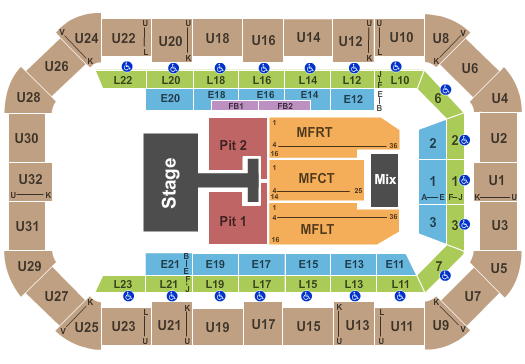 Dow Arena At Dow Event Center Thomas Rhett Seating Chart