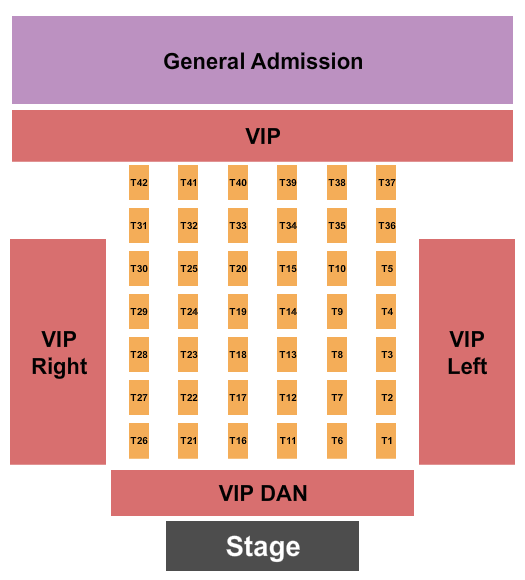 Downtown 13th Street Next Event Seating Chart