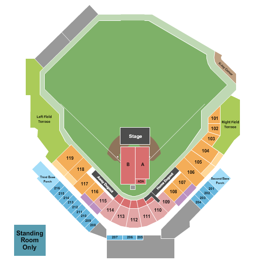 Covenant Health Park Concert Seating Chart