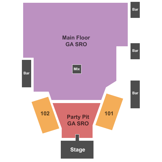 Downtown Las Vegas End Stage Seating Chart
