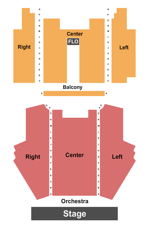 Downtown Live at The Rockwell Theater End Stage Seating Chart