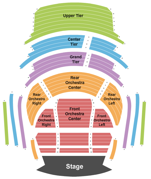 Dr. Phillips Center - Steinmetz Hall Seating Map