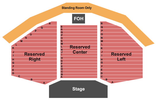 DreamMakers Theatre at Kewadin Casino Seating Chart