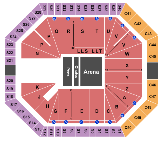 The Pit PBR Seating Chart