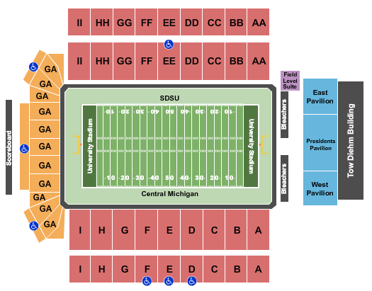 University Stadium Albuquerque Seating Chart