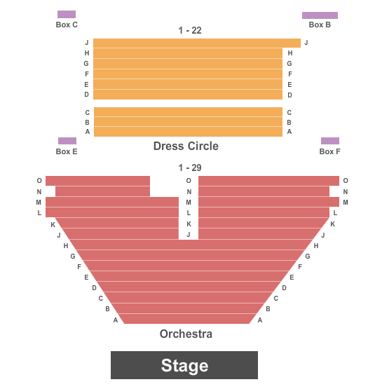 Duchess Theatre End Stage Seating Chart