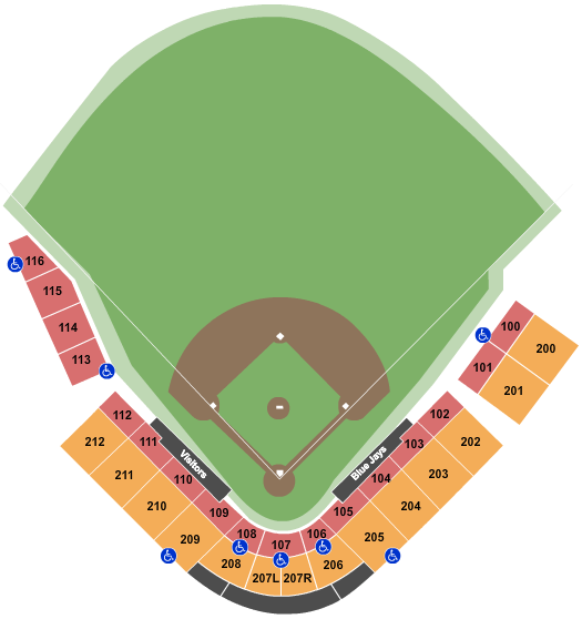 Blue Jays Seating Chart View