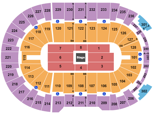 Amica Mutual Pavilion CenterStage Seating Chart