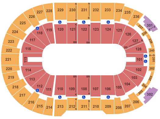 Dunkin Donuts Center Interactive Seating Chart