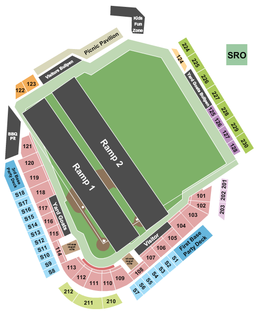 Dunkin' Park Nitro Circus Seating Chart