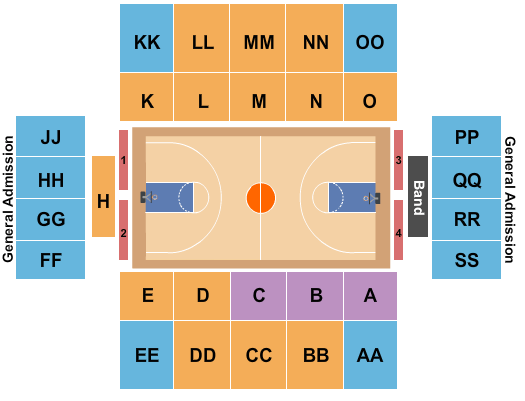Dunn Center Basketball Seating Chart