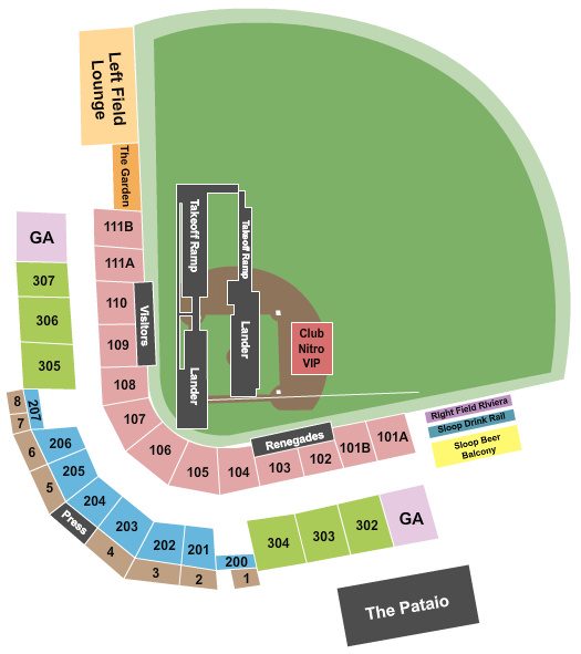 Heritage Financial Park Nitro Circus Seating Chart