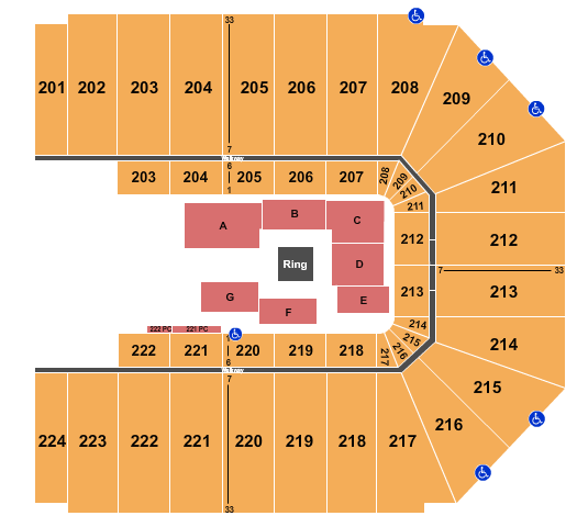 EJ Nutter Center AEW Seating Chart