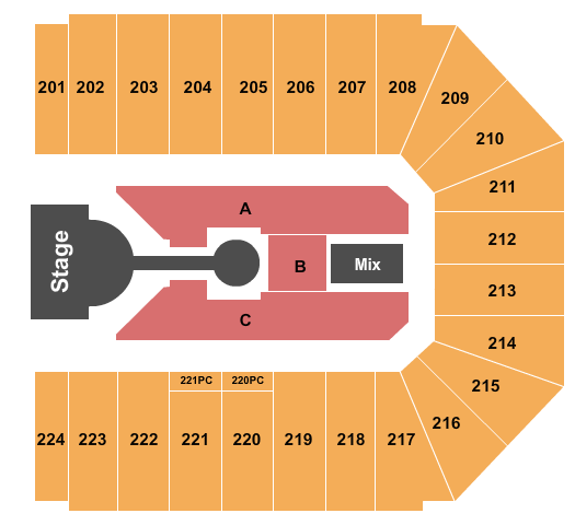 EJ Nutter Center Casting Crowns Seating Chart