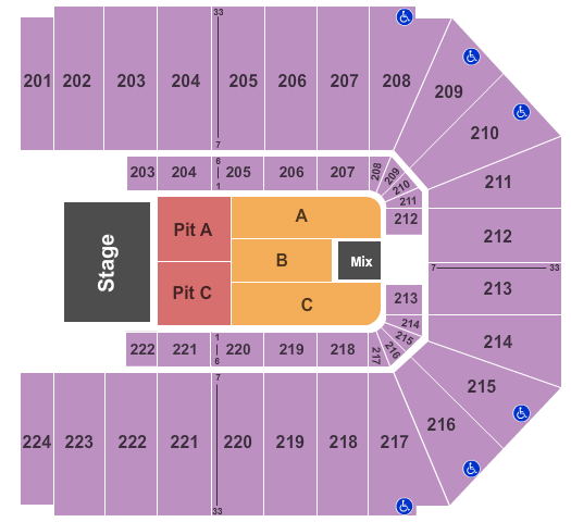 EJ Nutter Center Darius Rucker Seating Chart