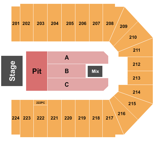 seating chart for EJ Nutter Center - Dave Matthews Band - eventticketscenter.com
