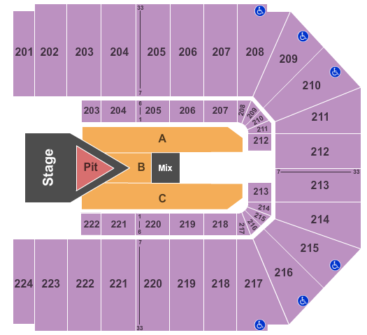 EJ Nutter Center Fall Out Boy Seating Chart