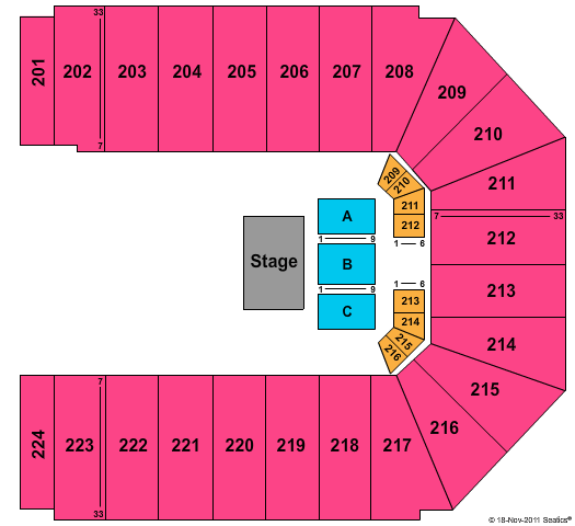 EJ Nutter Center Rodney Carrington Seating Chart