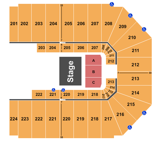 Rose Center Huber Heights Seating Chart