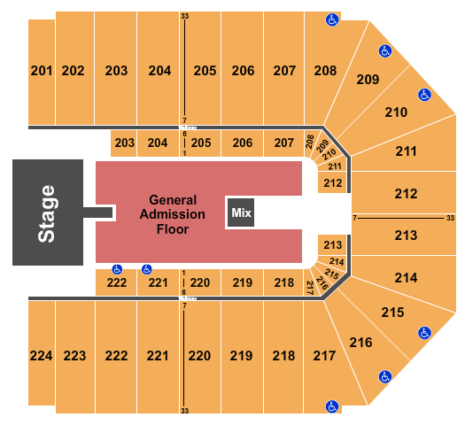 EJ Nutter Center Shinedown Seating Chart