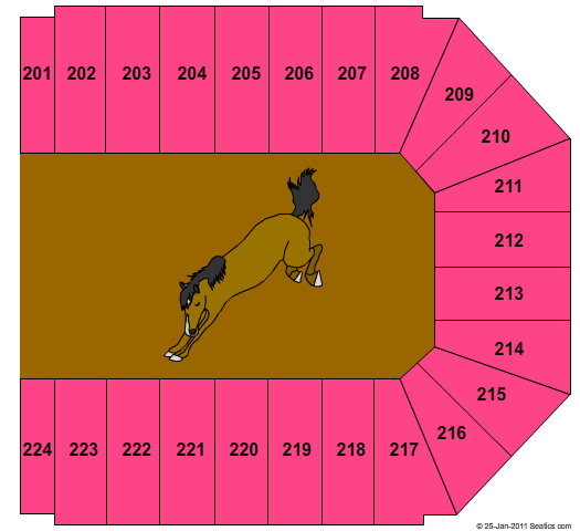 EJ Nutter Center Stallions Seating Chart